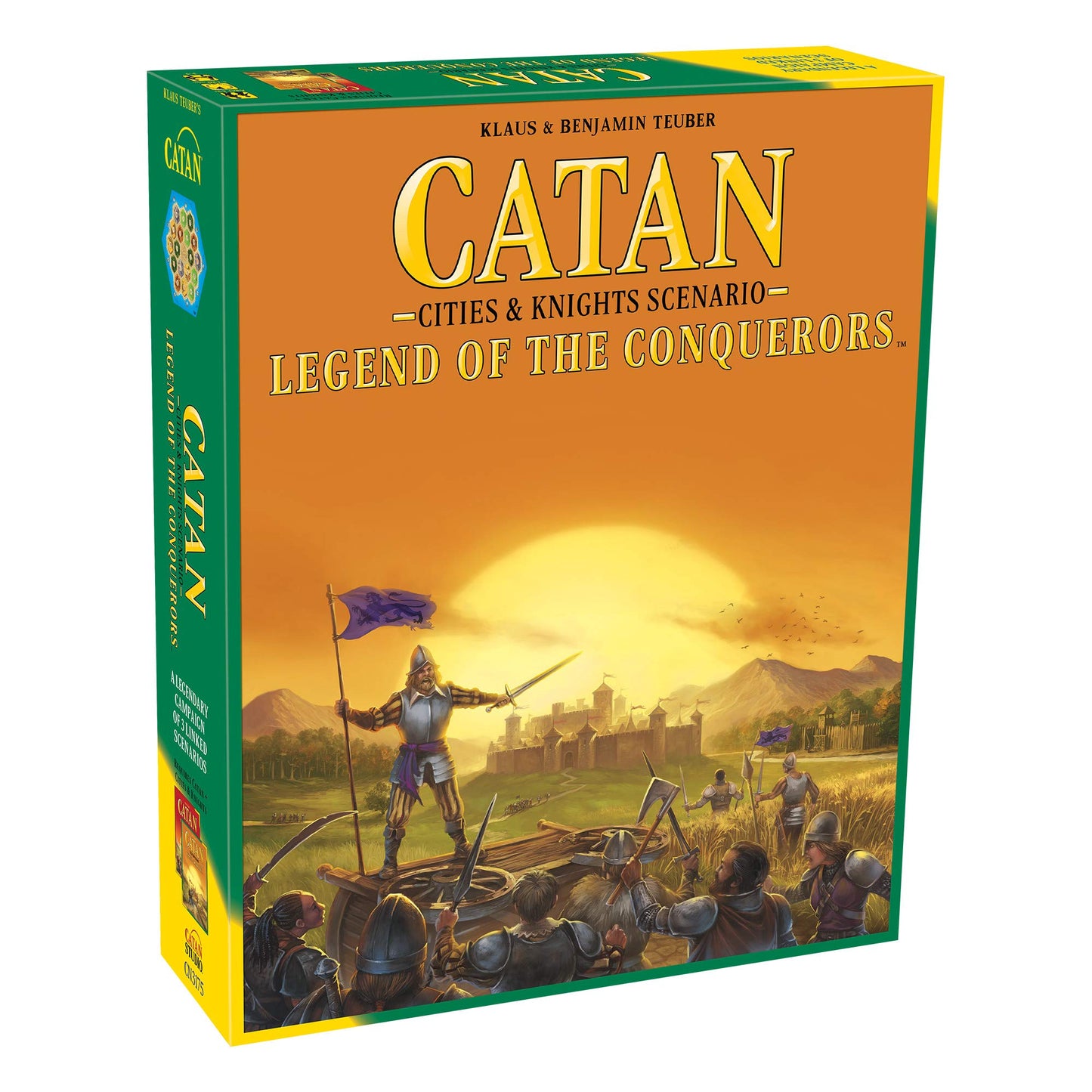 CATAN Legend of The Conquerors Expansion - Strategy Game for 3-4 Players, Ages 14+, 120 Min Playtime, Paper, Model CN3175