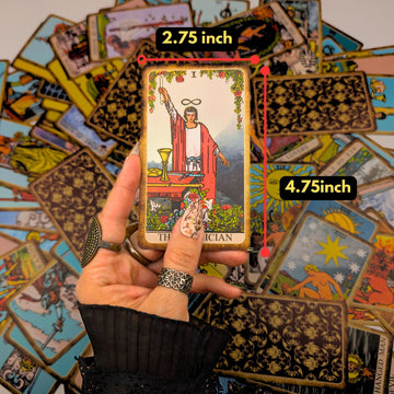 Witchy Cauldron Tarot Cards - Classic Size Rider Waite Style Tarot Deck With Guidebook - Beginner Friendly And Durable
