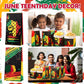 Sweetude 100 Pcs Juneteenth Day Paper Bags Bulk Happy Juneteenth Gift Treat Wrap Goodie Bags for Freedom Day 1865 Black American