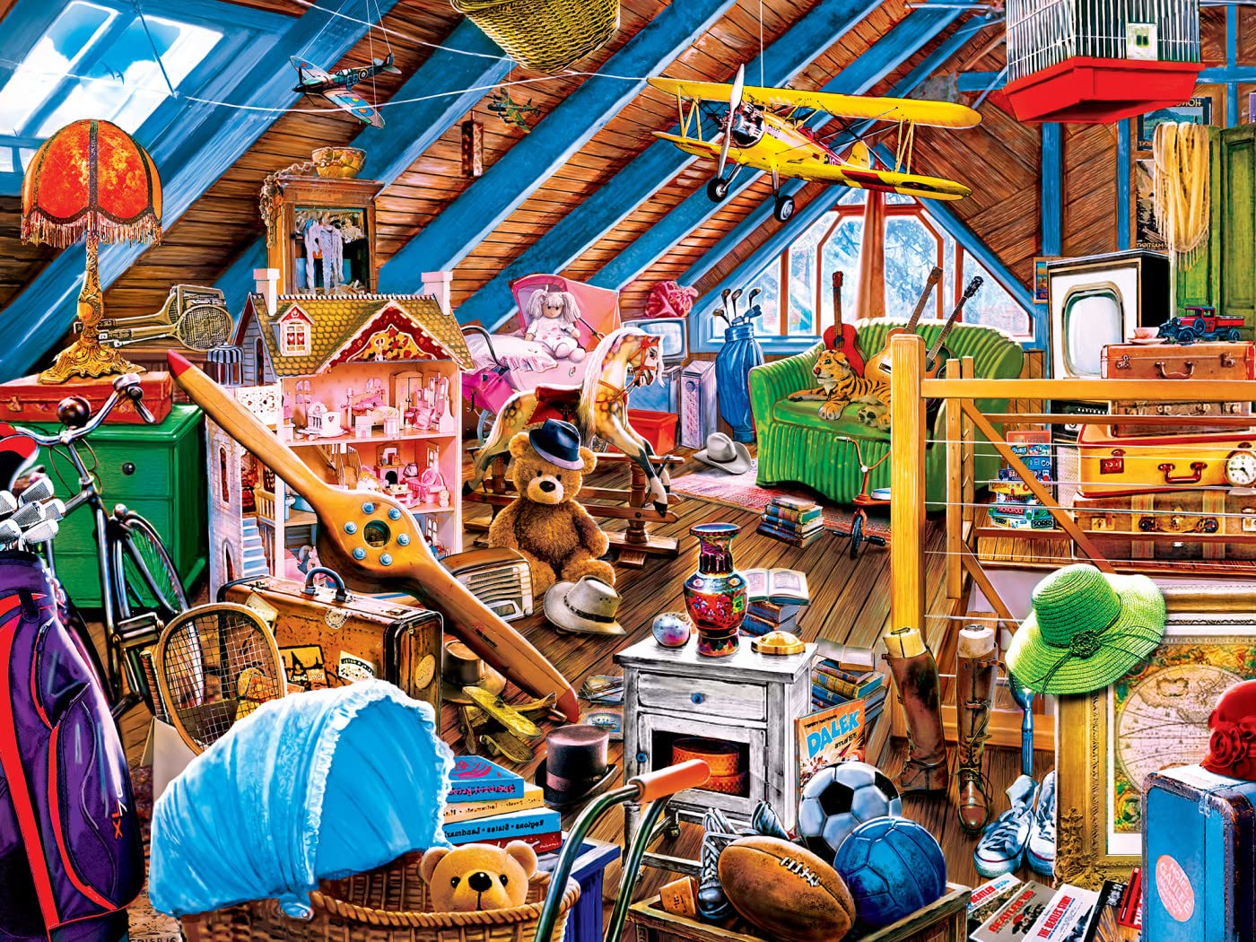 Masterpieces 550 Piece Jigsaw Puzzle For Adults And Family - Attic Secrets - 18'X24'