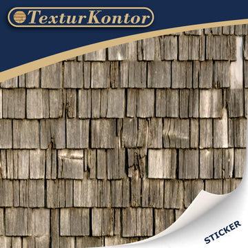 3 Sheets Self-Adhesive Roof Tiles and Shingles for Dollhouses Scale 1:12 (Roof Shingles Wood)