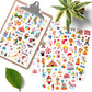 Cute Carnival Circus Stickers 820 Count Party Goodie Gifts Bags Decor Red White Elephant Clown Adhesive Stickers For Kids Girls Boys Birthday Invitations Art Craft Decor School Game Class Rewards