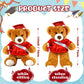 Sotiff 2 Pcs Graduation Bear Plush Stuffed Toy Bear Graduation Gifts Doll Stuffed with Grad Cap for Preschool Kindergarten Colle