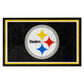 FANMATS 6318 Pittsburgh Steelers 4ft. x 6ft. Plush Area Rug