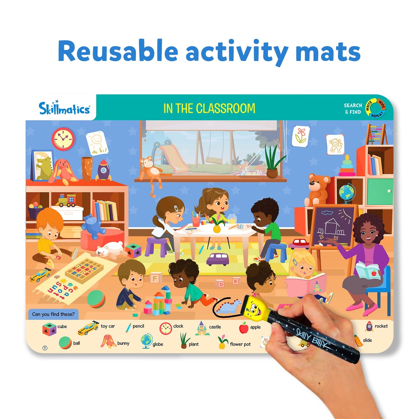 Skillmatics Search and Find Megapack - Educational Activity Game for Kids, Multicolor, Medium, Ideal for Ages 3-6, Model SKILL329SFBM