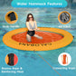 Calobana 8Ft Heavy Duty Floating Ring, Round Inflatable Dock Water Hammock River Floats Lake Raft Island Platform For Adults Par
