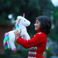 Plushland Fluffy Plush Rainbow Unicorn Stuffed Animal Toy 14 Inches - Cuddly Autism Adhd Soft Magical Gifts Present Birthday Love Girlfriend Pal Buddies Friendship