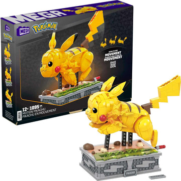 Mega Pok?mon Building Toys Set Motion Pikachu with 1092 Pieces and Running Movement  for mature-themed Collectors