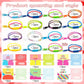 OuMuaMua 30Pcs Valentines Day Cards Gift for Kids Classroom - Valentines Cards with Fidget Zipper Bracelets Toy for Kids Valenti