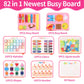 Tunjilool Busy Board Montessori Toys For Toddler Sensory Toys Quiet Book, 8 In 1 Sensory Activity Board For Montessori & Educati