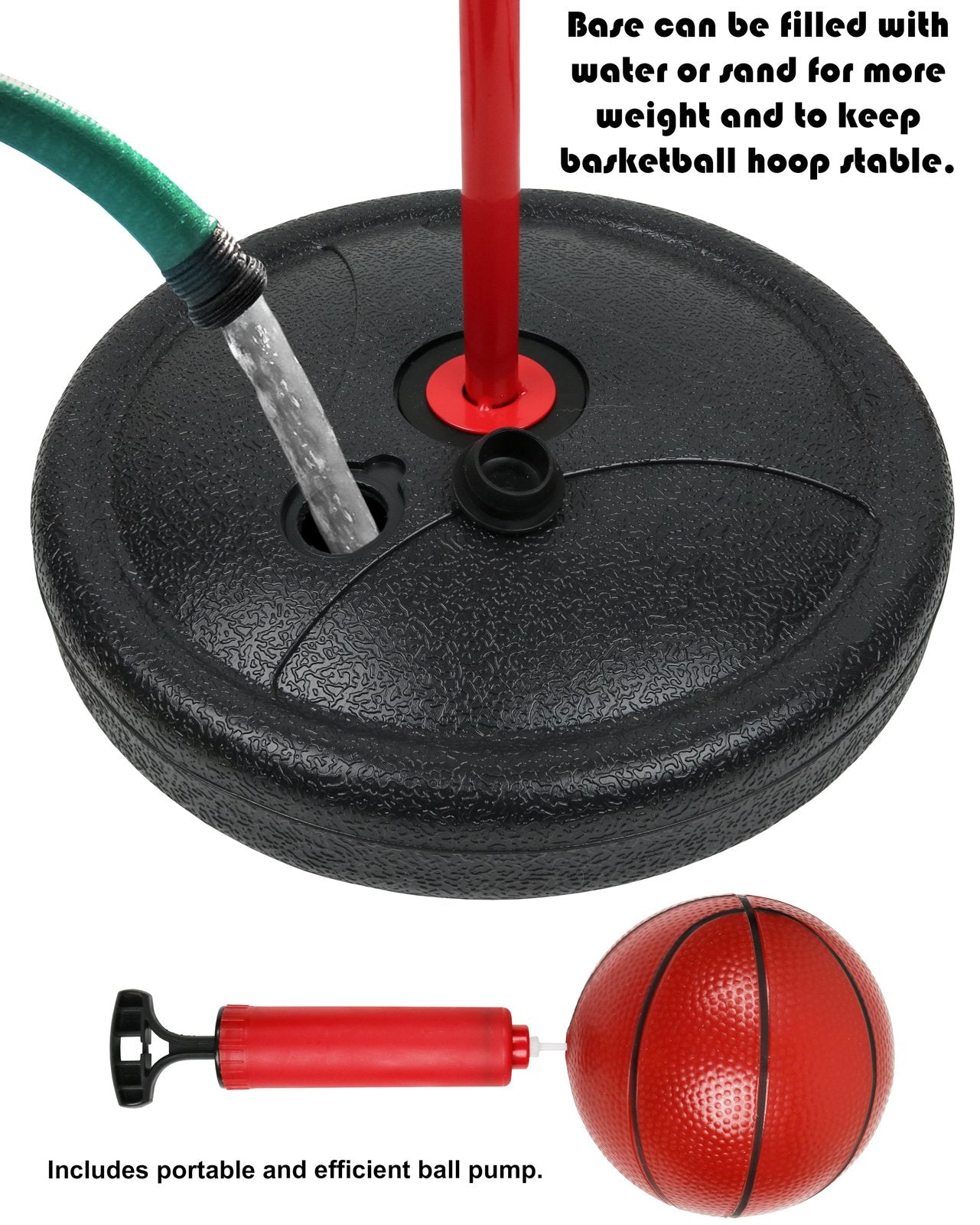 Basketball Hoop For Kids Toy Set | Adjustable Height Stand 2-4 Ft | Indoor & Outdoor Play For Toddler Boy & Girl