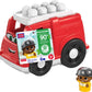 Mega Bloks First Builders Toddler Building Blocks Toy Set, Freddy Firetruck With 6 Pieces And Storage, 1 Figure, Red, Ages 1+ Years