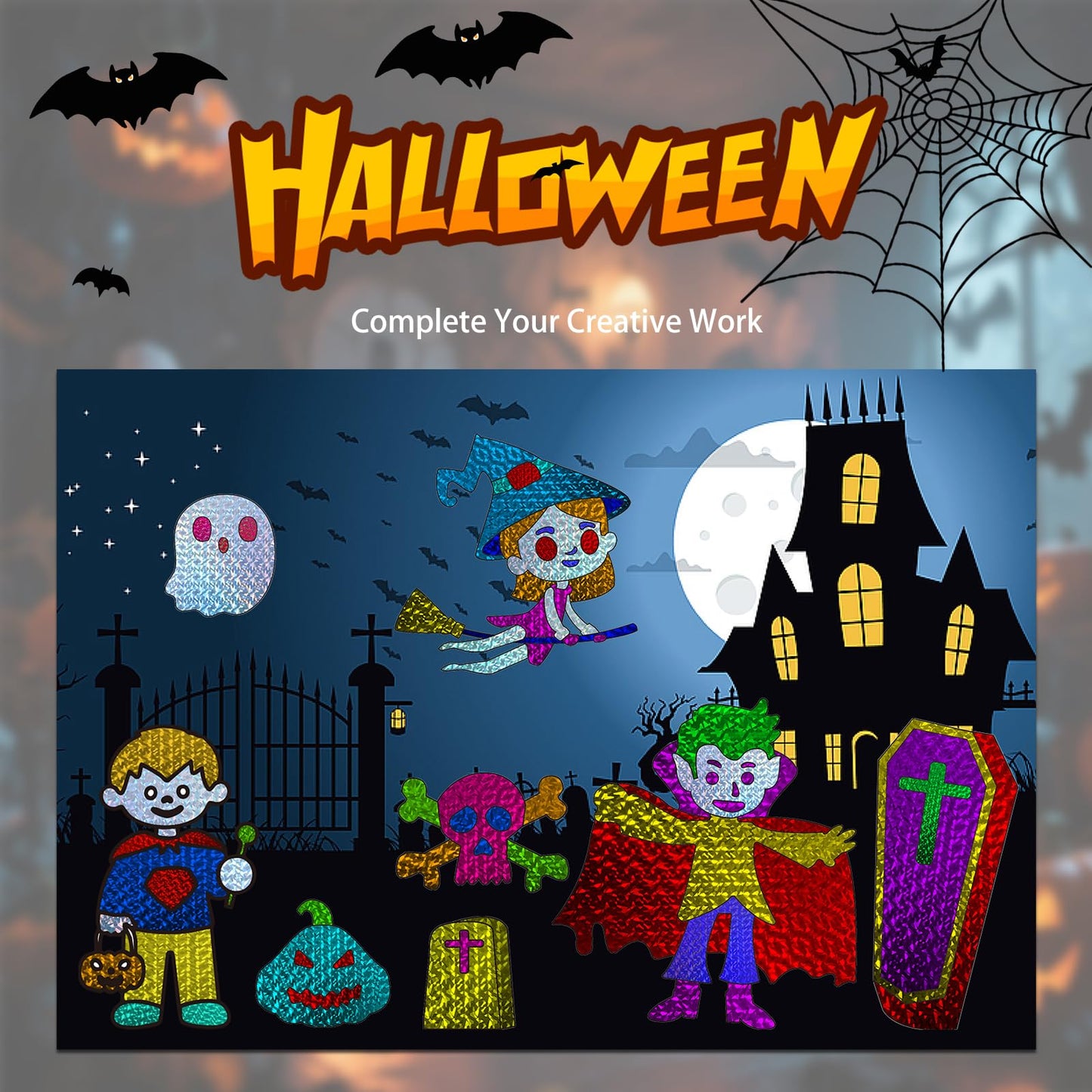 Foil Fun - No Mess Art for Kids, Foil Craft Kits & Fun Supplies, DIY Creative Activity for Holiday Gatherings, Friend Parties, Q
