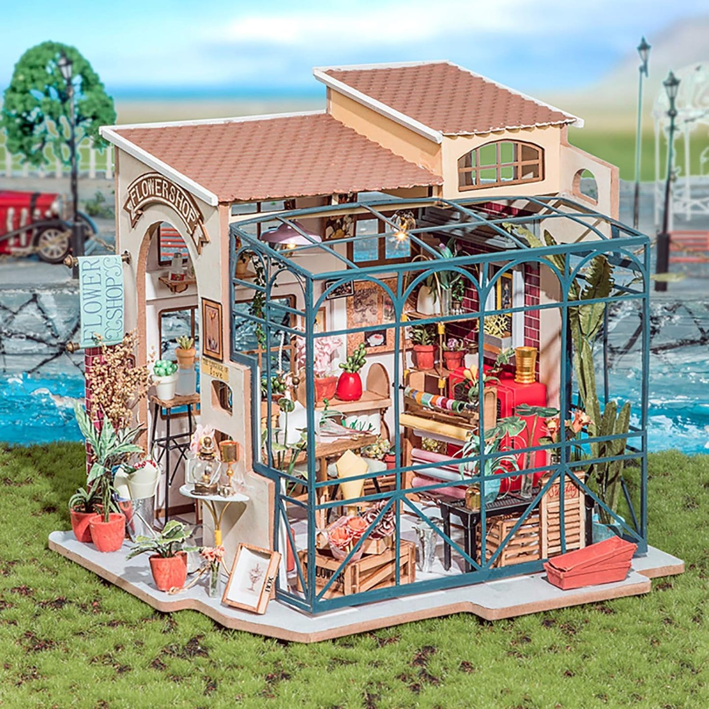 Rolife 1:20 Miniature House Kits-Tiny House Kit-Diy Miniature Dollhouse Kits For Adults-Model Building Craft Kits-Hobbies Gifts