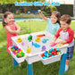 OCATO Kids Activity Table Set with 152Pcs Marble Run Blocks, Multicolor, Size 230, Model 1081, STEM Toys for Ages 3-6