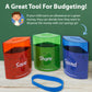 Save Spend Share Money Jar | Three-Part Money Tin Teaches Kids Financial Management - Deposit Coins And Bills