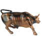 Torkia Bronze Wall Street Bull Statue - Large 6.5" Polyresin Figurine for Stock Market Enthusiasts