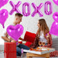 TONIFUL 16 Inch Valentines Day Letter Balloons Banner Foil Valentines Day Decoration Heart Balloons for Valentines Day Wedding