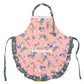 Linmeng Kids Kitchen Cotton Apron With Pocket, Child Apron For Cooking Painting, Pink1, 2-3 Years Old