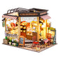 Spilay Dollhouse Miniature with Furniture,DIY Wooden Crafts Magic Doll House Mini Handmade Kit,1:24 Scale Creative Room Idea Gif