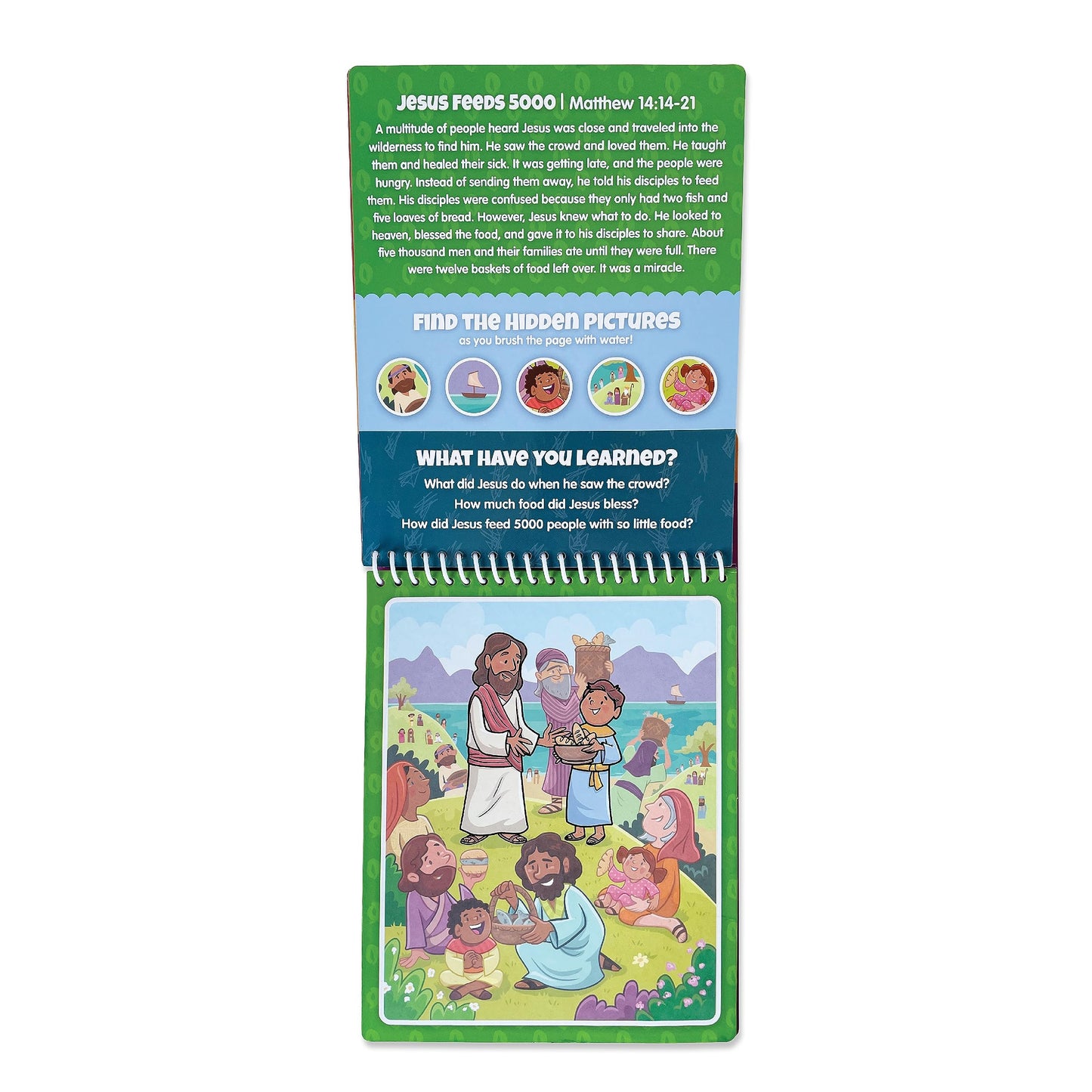 Kangatoys Water Reveal Coloring Scripture Book For Kids. (New Testament #2)