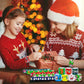 Junebrushs 56 Pack Christmas Slap Bracelets For Kids Xmas Slap Bands Wristband Christmas Party Favors Snap Bracelets Bulk For Bo