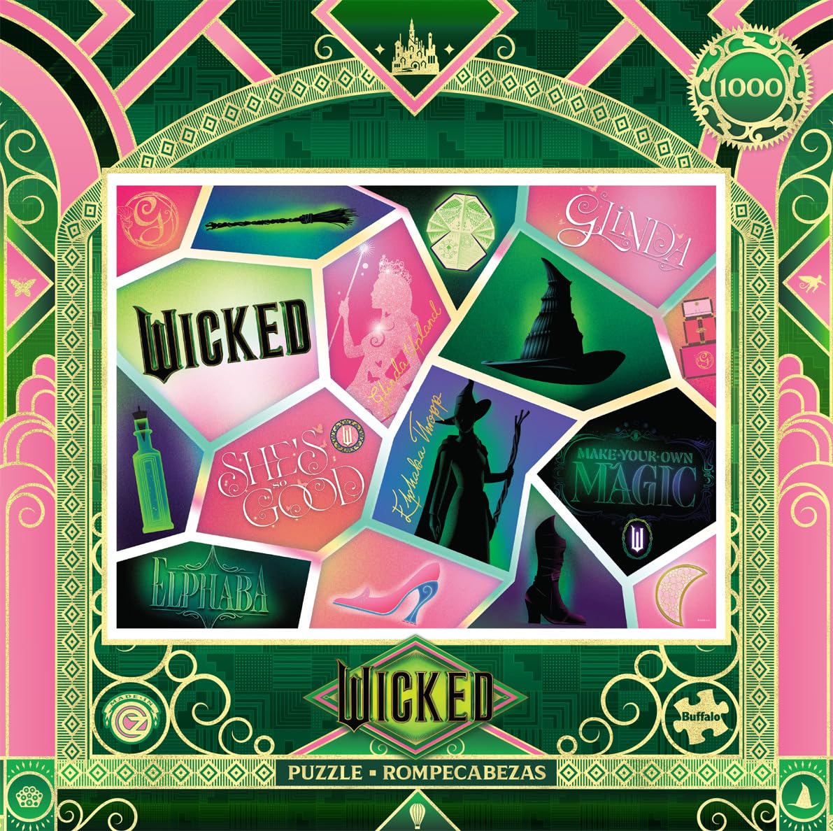 Buffalo Games 1000 Piece Jigsaw Puzzle - Wicked Design, Multicolor, 26.75 x 19.75 in, Perfect for Game Nights, Model 13615