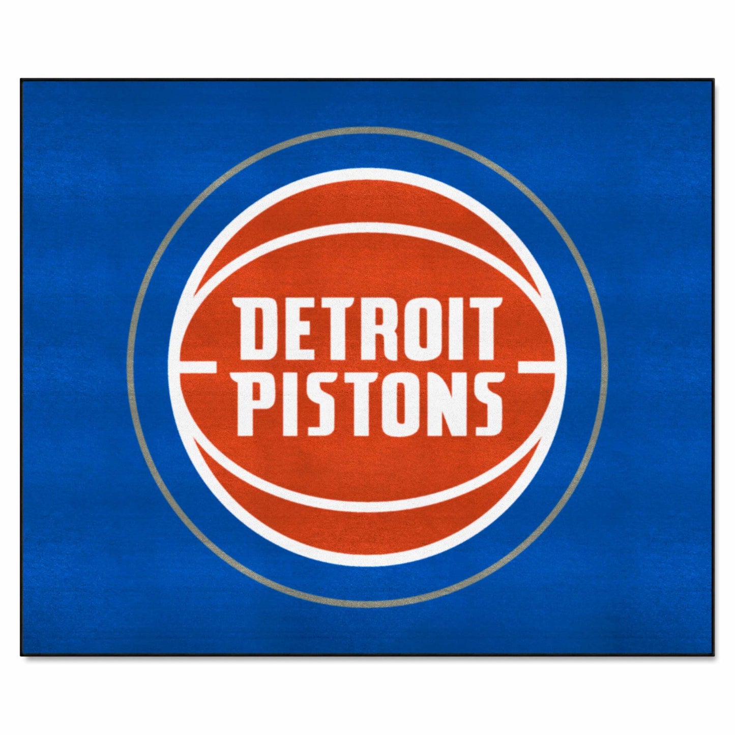 FANMATS 19439 Detroit Pistons Tailgater Rug - 5ft. x 6ft. Sports Fan Area Rug, Home Decor Rug and Tailgating Mat