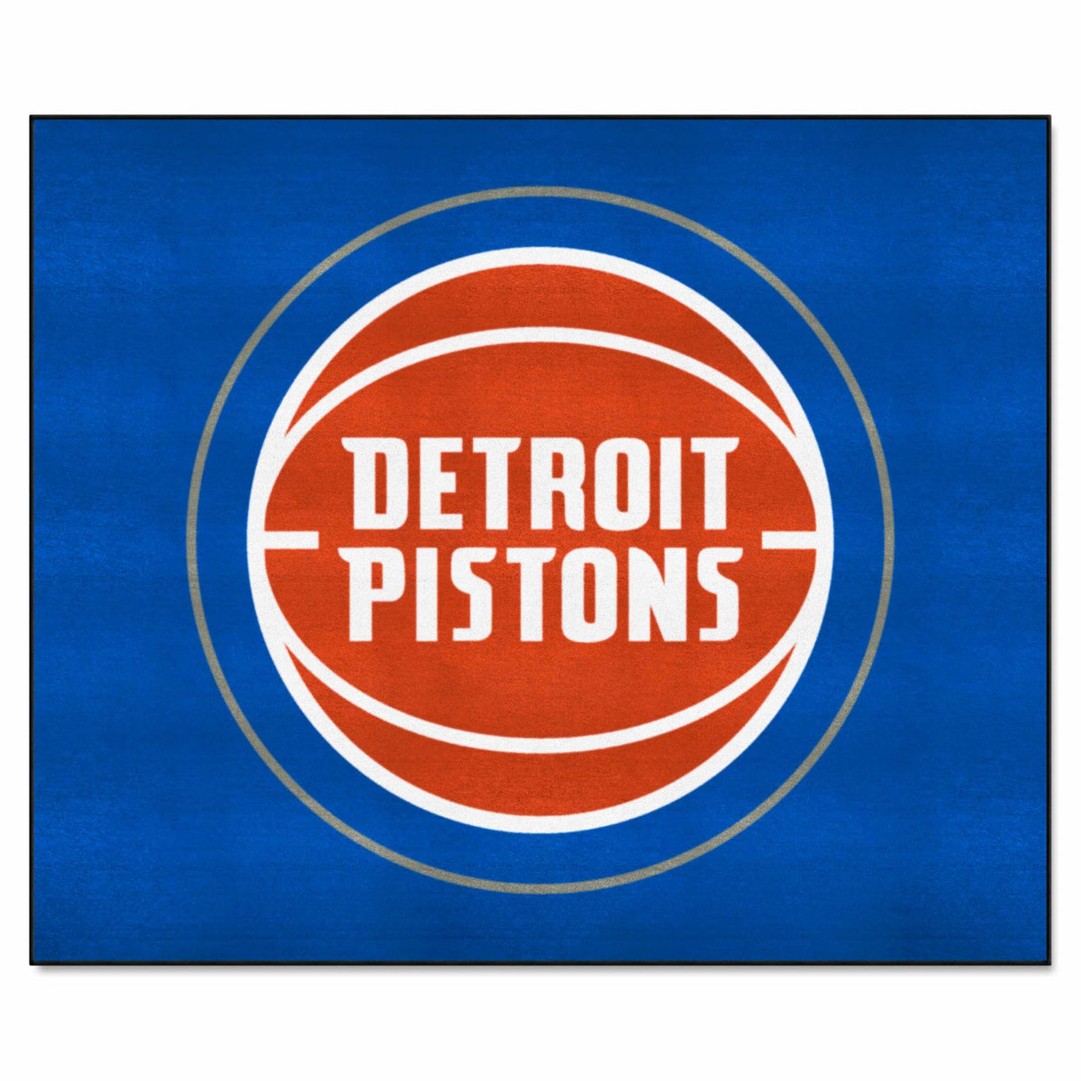FANMATS 19439 Detroit Pistons Tailgater Rug - 5ft. x 6ft. Sports Fan Area Rug, Home Decor Rug and Tailgating Mat