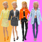 Barwa 11 Pcs Doll Clothes 4 Sets Elegant Business Skirt Vest Set Fashion Top And Pants Long Sleeved Coat Office Style Casual For