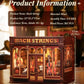 Book Nook Kit  3D Wooden PuzzleDIY Miniature House Kits for mature-themed and Teens  Tiny House Building Kit Booknook Bookshelf Decor  DIY Craft Gifts for Family and Friends & Music Lovers (Bach Strings)
