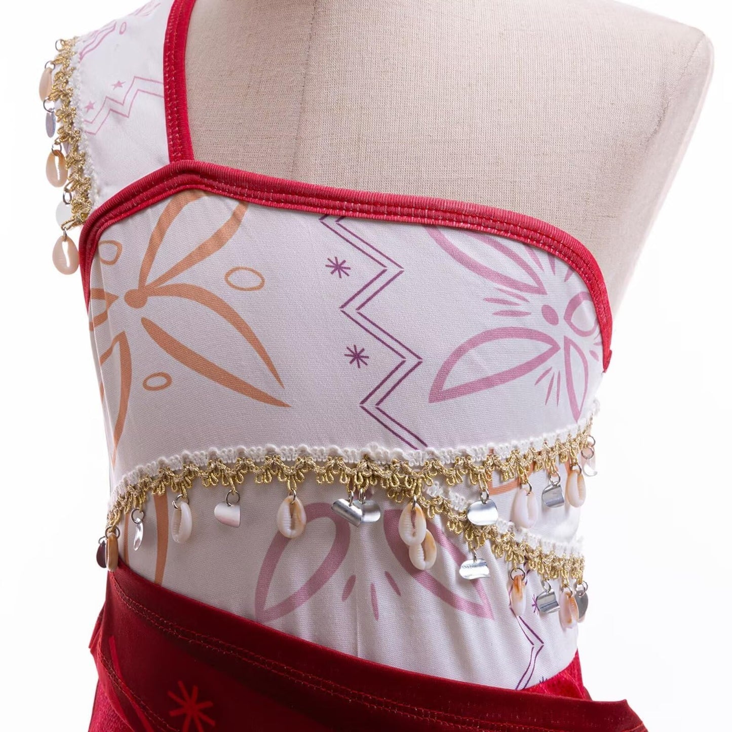 Sztylong 2025 Princess Adventure Ocean Costume for Girls Toddler Birthday Party Dress Up With Necklace and Anklet