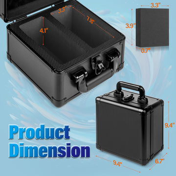 MewVeer Trading Card Storage Box  Graded Card Case  Top Loader Storage Cases with Lock  Hard Card Boxes for Sports Cards hold up to 70 PSA  250+ Top Loaders