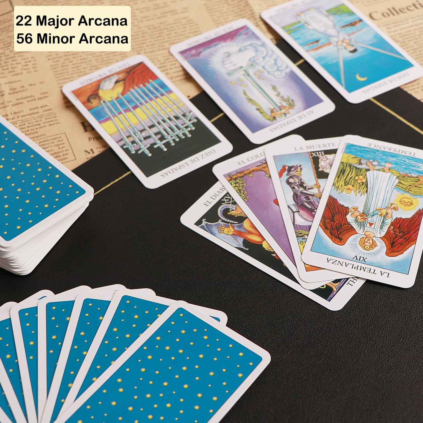 Cinrope Cartas De Tarot En Espaol: Spanish Tarot Cards, Originales Cartas Tarot Con Guia Para Principiantes - Cartas De Tarot