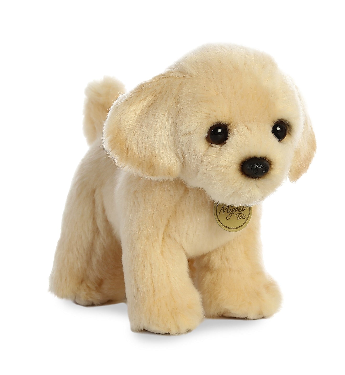 Aurora® Adorable Miyoni® Tots Golden Lab Pup Stuffed Animal - Lifelike Detail - Cherished Companionship - Brown 10 Inches