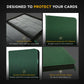 Card Guardian - 9 Pocket Premium Binder With Zipper For 360 Cards Trading Card Games Tcg (Green) Side Loaded Pockets Compatible