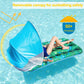 FindUWill Pool Floats mature-themed with Canopy - 2 Pack Large Pool Float Loungers with Headrest  Shade  Pool Float Raft for Sunbathing Pool Floaties for Vacation