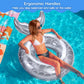 Moko Inflatable Swimming Ring With Handles For Adults, Swimming Tube Cute Pool Float Tube Decorations Swim Tubes Outdoor Pool Be