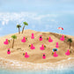 Homico 50Pcs Mini Flamingos Ducks Mini Resin Animals Flamingo Decor Tiny Ducks For Crafts Dollhouse Fairy Garden Landscape Aquar