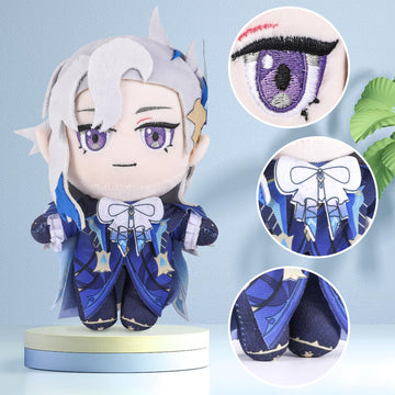 Genshin Impact Character Plush Doll, Plushie Stuffed Doll, Costume Plushy Props For Genshin Fans (Neuvillette)