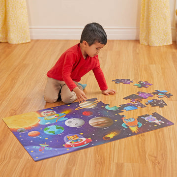 B. Toys – Floor Puzzle – 48-Piece Solar System Puzzle – Large 2 X 3 Feet Jigsaw Puzzle For Kids – Planets, Astronauts, Solar System, Space – 3 Years + – Gigantic Jigsaw - Solar System