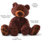 GUND Jumbo Philbin Teddy Bear, Plush Stuffed Animal, 29" Chocolate Brown, Model 6052820, Ideal for Ages 1 and Up