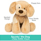 Gund Baby Spunky Barking Puppy Stuffed Animal Sound Toy, Animated Plush Sensory Toy With Sounds, For Babies And Newborns, Brown,
