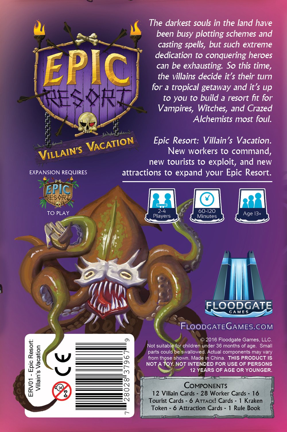 Epic Resort: Villain'S Vacation Board Game