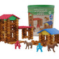 Retro American Wooden Builder Logs