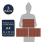 Texturkontor 3 Sheets Self-Adhesive Roof Tiles And Shingles For Dollhouses Scale 1:12 (Roof Tiles Clay 1)