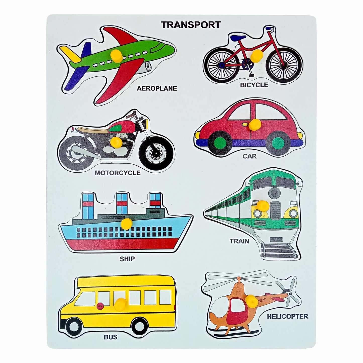 Tantrums Preschool Wooden Transportation Puzzle For Learning Various Modes Of Transport|| Education Puzzle Learning Aid For Kids