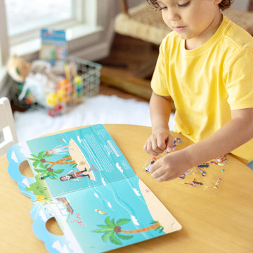 Melissa & Doug Puffy Sticker Play Sets - Safari, Pirate, On The Farm