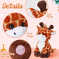 Glow Guards Giraffe Plush Toy with LED Night Light, 12'' Soft Glow in Dark Stuffed Animal, Ideal Birthday Gift for Toddlers and Kids