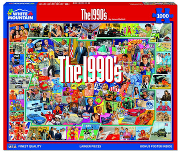 White Mountain Puzzles The 1990S - 1000 Piece Jigsaw Puzzle